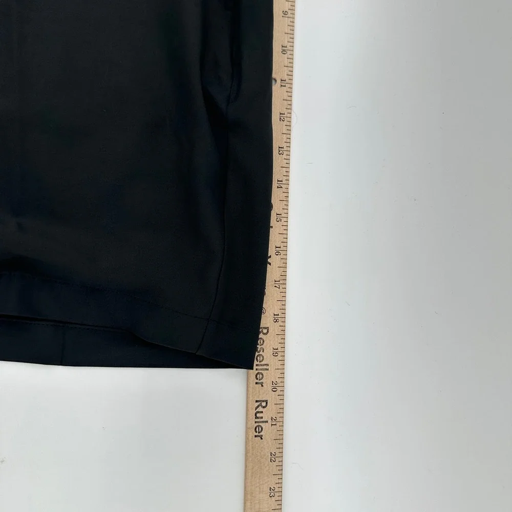 PGA Tour Golf Shorts Men 38 Black Solid Flat Front Active Waistband UPF 50 New